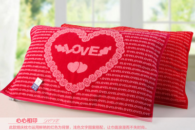 金號廠家直銷正品 純棉浪漫心語婚慶枕巾結婚祝福心心相印G2967W - 金號廠家直銷正品 純棉浪漫心語婚慶枕巾結婚祝福心心相印G2967W廠家 - 金號廠家直銷正品 純棉浪漫心語婚慶枕巾結婚祝福心心相印G2967W價格 - 臨清市金織匯紡織品購銷 - 